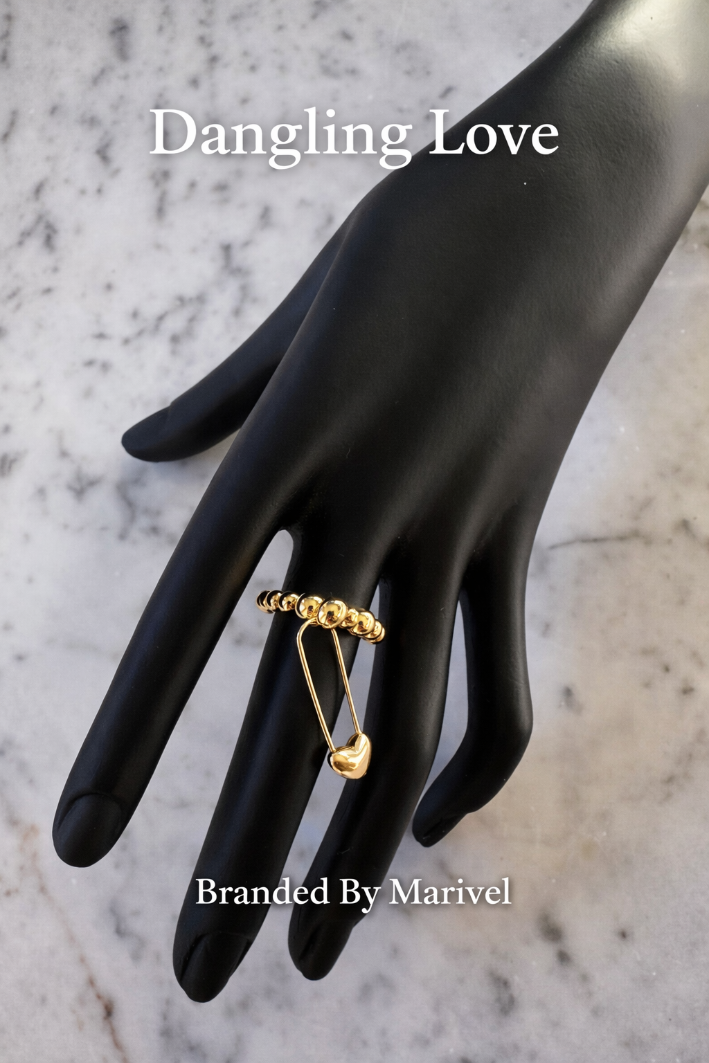 Dangling Love ring collection