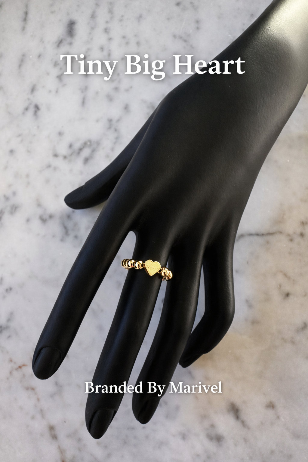 Tiny Big Heart ring collection